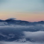 Vedere aeriană Munții Bistriței